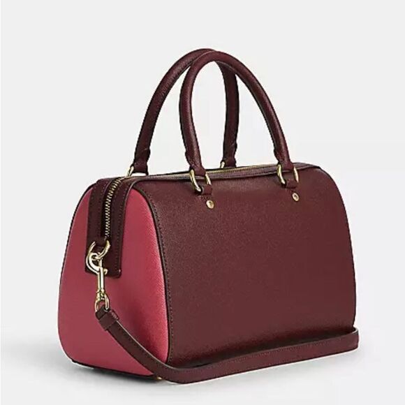🔥🎁NWT! Coach ROWAN Satchel Handbag Colorblock Msrp:$350.00 - Picture 2 of 8